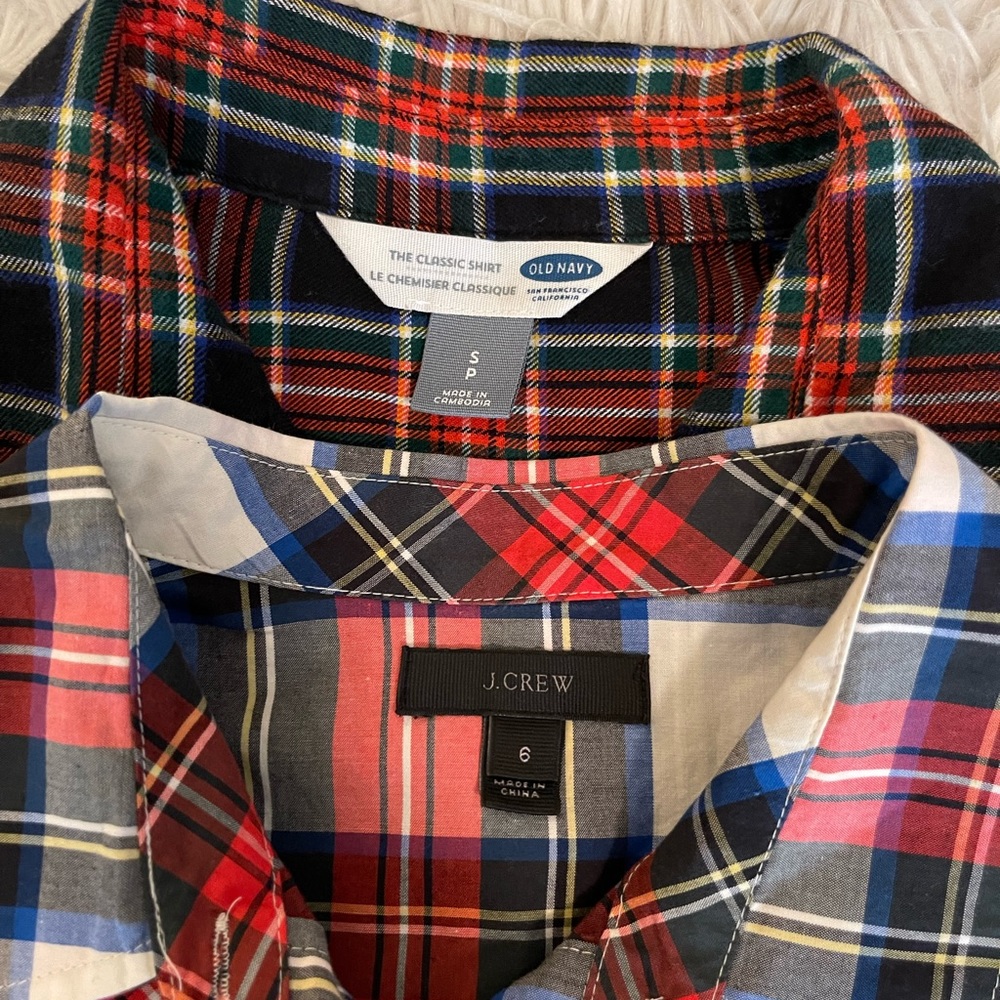 Plaid Blouse | Only the J Crew one - Picture 2 of 14